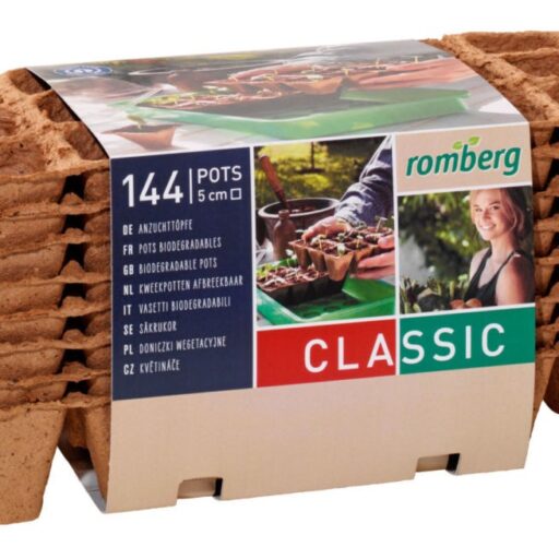 Anzuchttöpfe, 144 Stück, 8 Strips a 18 Stück, 5 cm