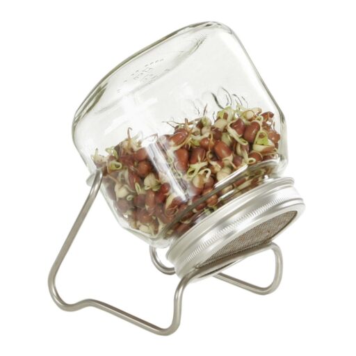 Sprossenglas 750 ml mit Edelstahlgestell