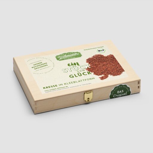 Kresse Box Bio Kleeblatt (Holzbox)